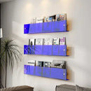 support mural en acrylique transparent pour magazines et livres