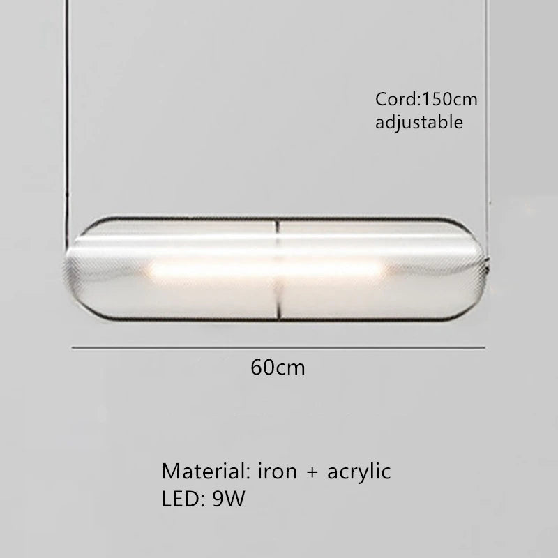 suspension led moderne avec cordon chaud réglable - vue 12 sur 12