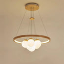 plafonnier led suspendu design moderne en forme de boule de verre