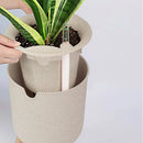 pot de fleurs automatique avec indicateur de niveau d'eau et rangement