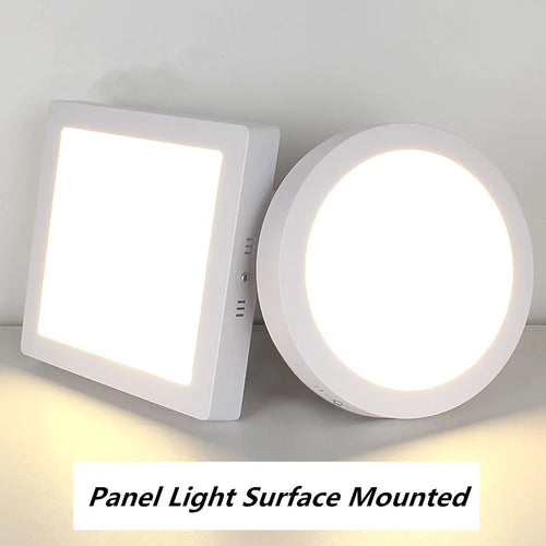 plafonnier led carré monté en surface éclairage led froid - vue 2 sur 14
