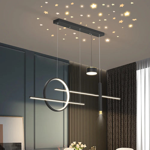 style nordique suspension led lumières luminaria abajur - vue 4 sur 18