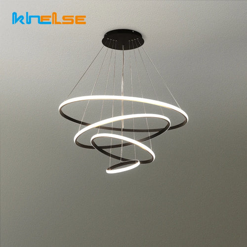 lustre moderne design cercle suspendu pour intérieur élégant - vue 2 sur 20