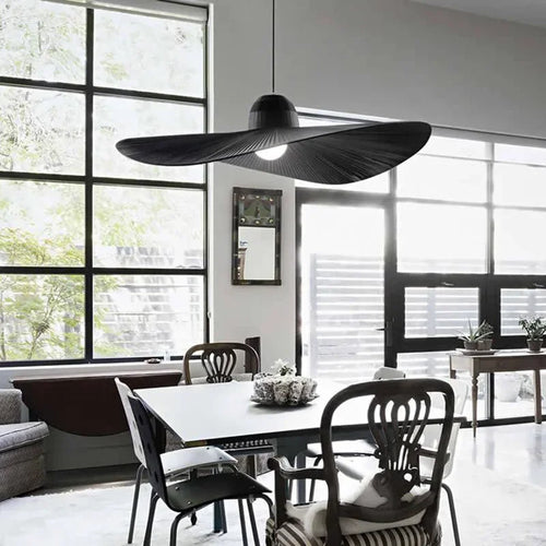suspension en tissu design pour intérieur moderne éclairage LED - vue 4 sur 8