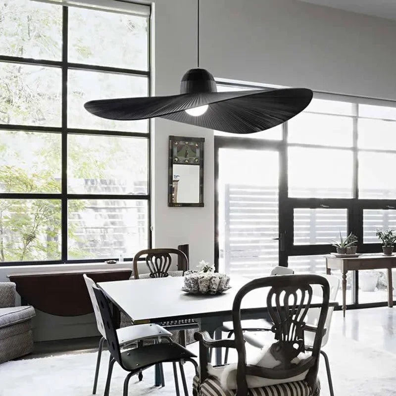 suspension en tissu design pour intérieur moderne éclairage LED - vue 3 sur 8