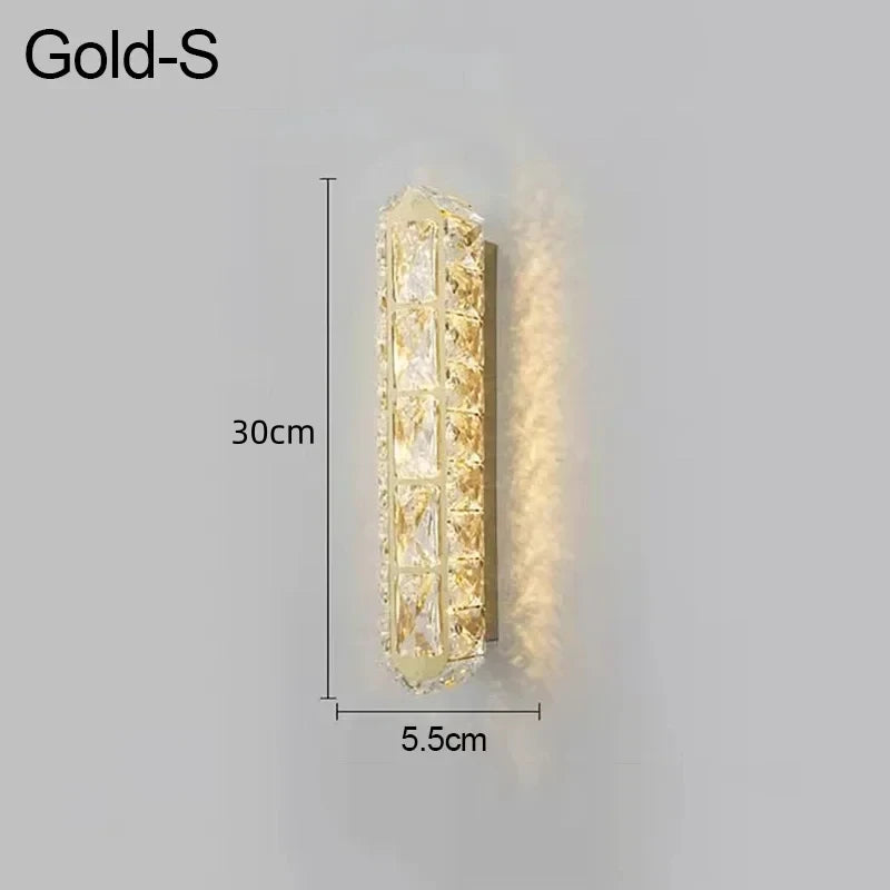 applique murale led ovale en cristal pour décoration intérieure