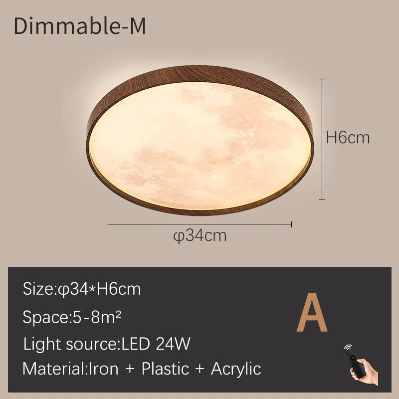 Plafonniers lune moderne LED à intensité variable - vue 17 sur 17