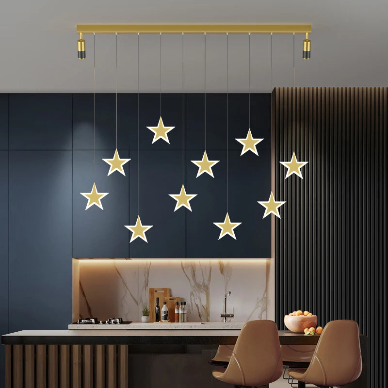 suspension led nordique pour cuisine hôtel et café - vue 2 sur 14