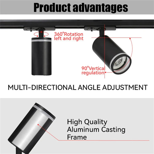 spot led décoratif pour rail de magasin intérieur - vue 10 sur 19