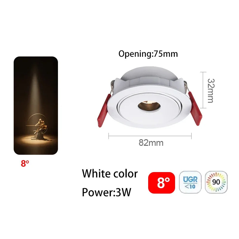 spot led ultra fin à angle de faisceau pour éclairage intérieur - vue 16 sur 24