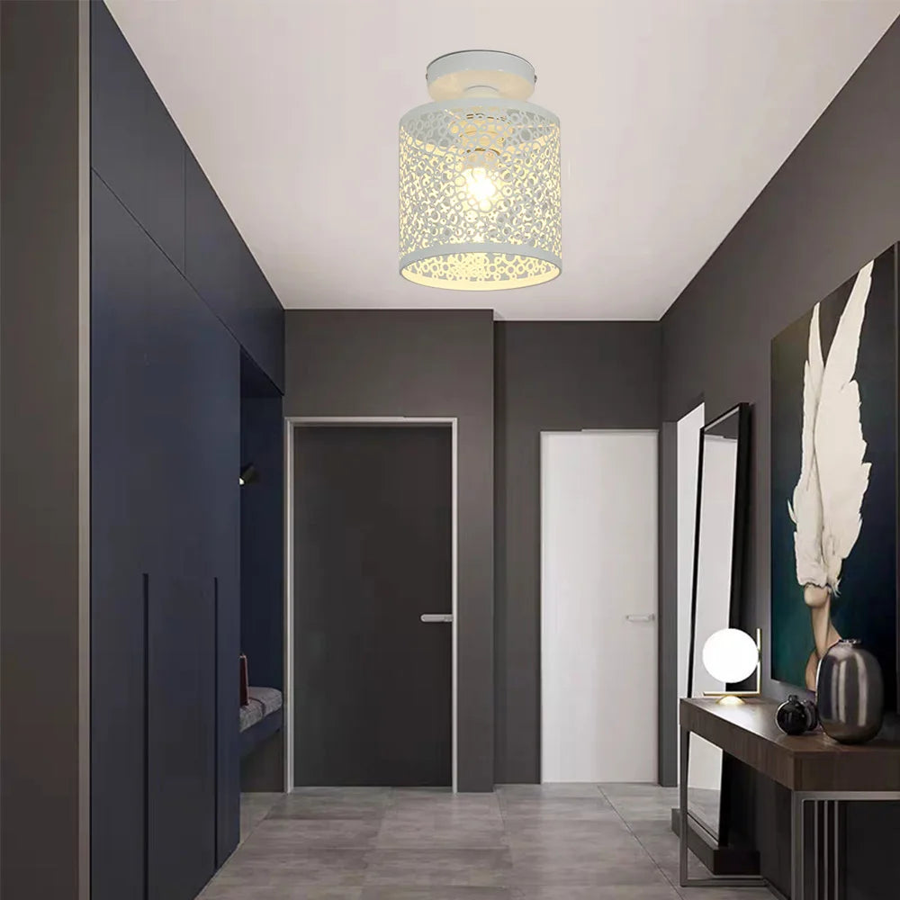 suspension en fer moderne style rétro pour décoration intérieure - vue 4 sur 7