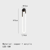 applique murale led moderne forme ellipse pour décoration intérieure
