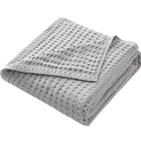 Plaid coton gaufré léger doux couvre lit salon