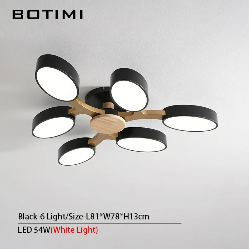 plafonnier LED gris en forme d'arbre - vue 12 sur 32