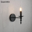 applique murale rétro en fer avec éclairage led décoratif