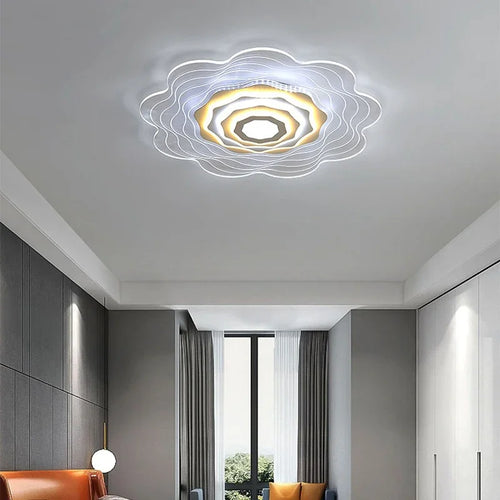 plafonnier led moderne en acrylique pour intérieur élégant - vue 6 sur 9