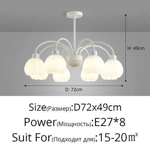 lustre à led design moderne luminaire suspendu décoratif - vue 11 sur 12