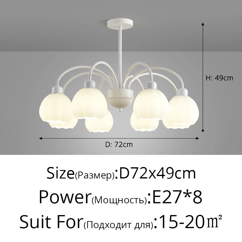 lustre à led design moderne luminaire suspendu décoratif - vue 11 sur 12