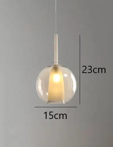 suspension en verre design nordique moderne pour éclairage décoratif - vue 14 sur 17