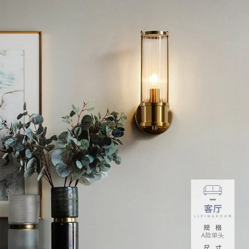 applique murale moderne luxe en cristal doré à led - vue 5 sur 8
