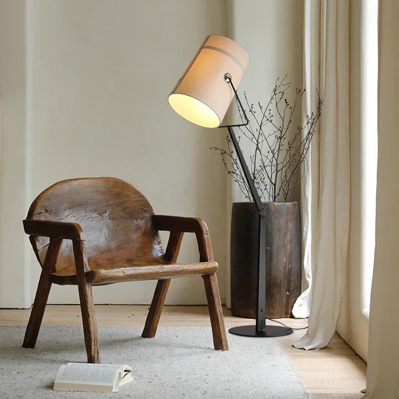 lampadaire led rotatif au design italien moderne - vue 2 sur 8