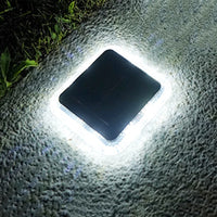 Lampe solaire au sol à 8led