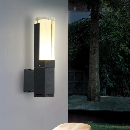 Outdoor Double-Headed Wall Lights, Upper and Lower Lighting Spotlights,Simple and Modern LED Household Aisle Corridor Lights - vue 3 sur 8