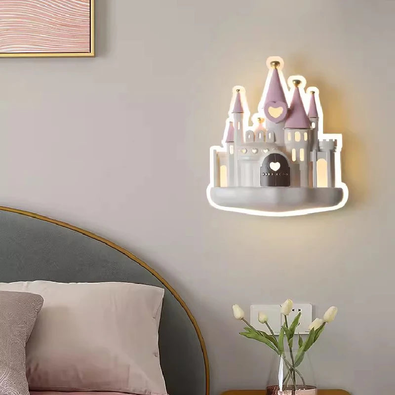 applique murale château romantique pour chambre d enfant moderne - vue 4 sur 8