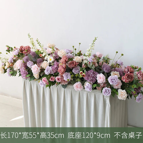 arrangement de fleurs artificielles pour décoration de mariage et événements - vue 4 sur 12