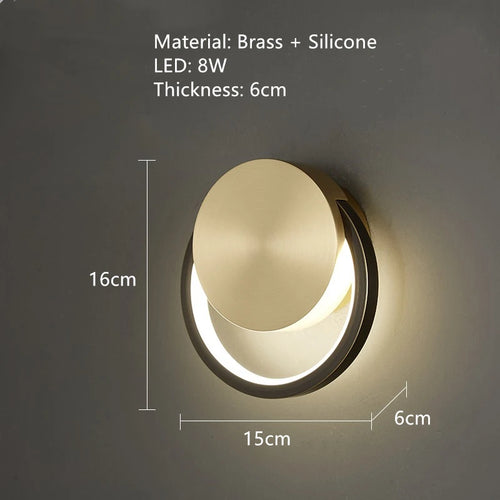 applique murale led en laiton style art déco pour intérieur moderne - vue 22 sur 23
