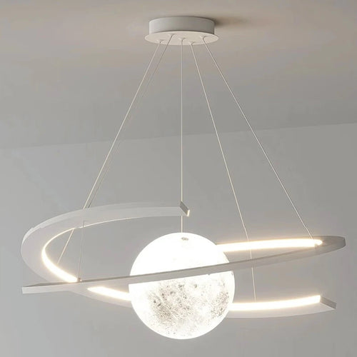 Modern minimalist LED dining room chandelier Nordic personality indoor living room lights, kitchen bar decoration chandelier - vue 7 sur 6