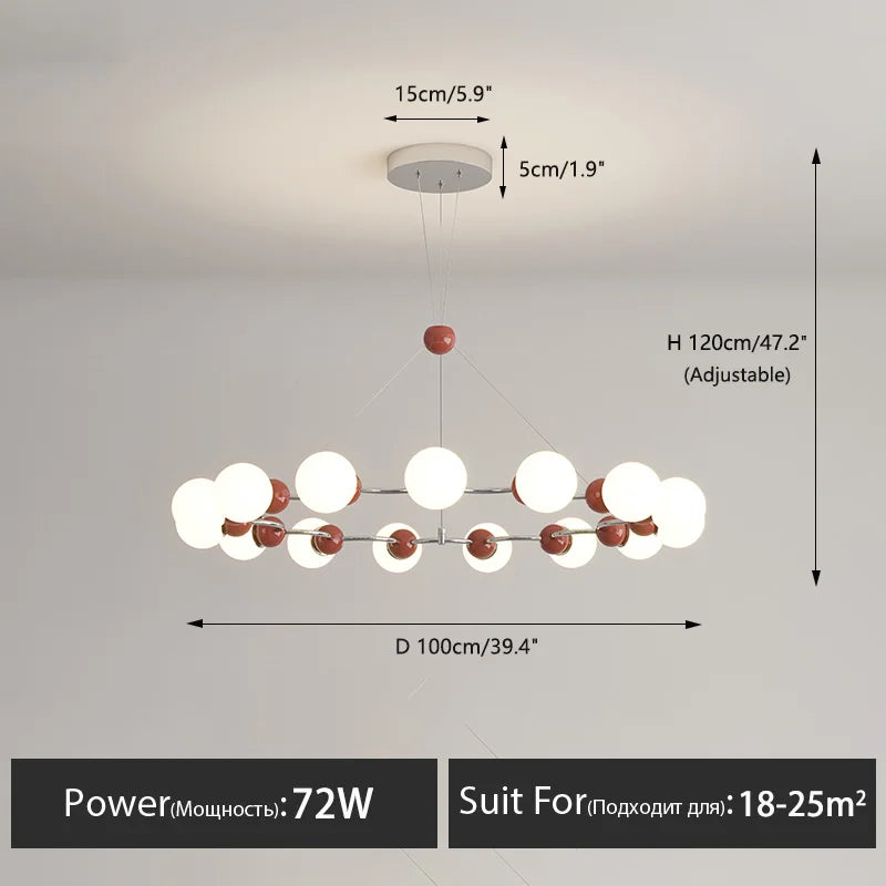 lustre suspendu éclairage décoratif moderne pour la maison - vue 12 sur 21