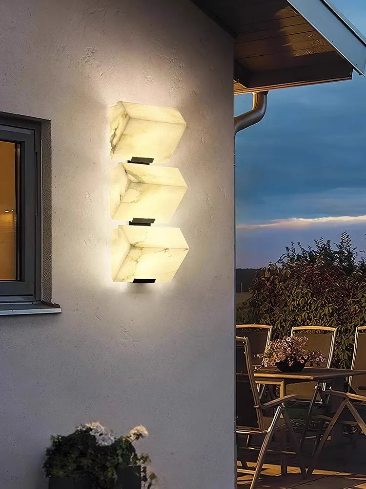 applique murale led étanche pour intérieur et extérieur géométrique - vue 10 sur 12