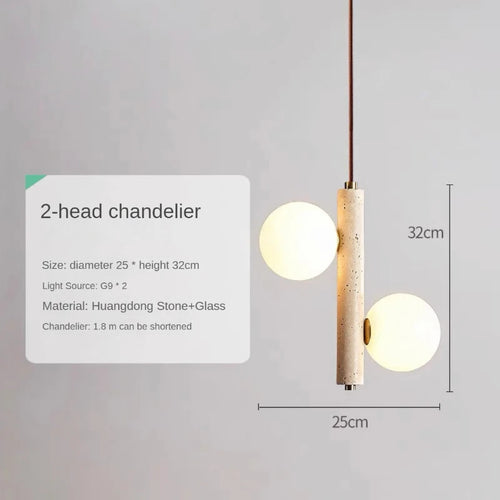 lustre créatif en pierre pour éclairage intérieur élégant - vue 10 sur 9