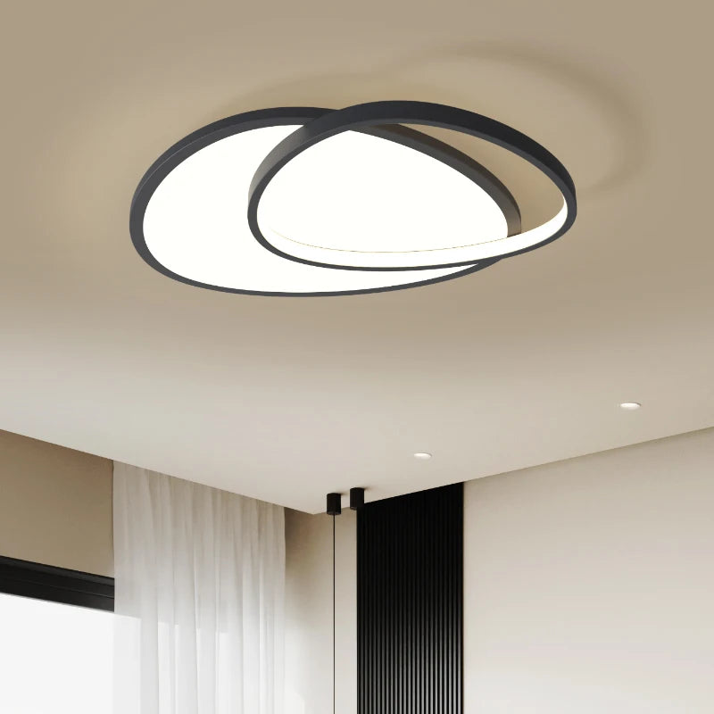 plafonnier led ultra mince design moderne pour intérieur - vue 3 sur 12
