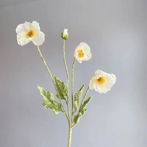 bouquet de fleurs artificielles pavot pour décoration maison jardin fête - vue 18 sur 26