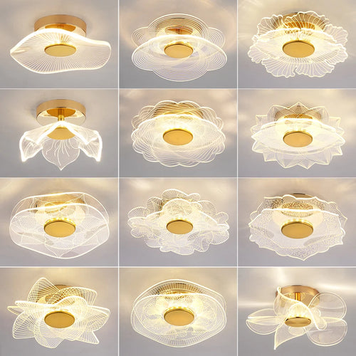 plafonnier led moderne en acrylique pour décoration intérieure - vue 4 sur 18