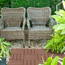 Dalles clipsables sol extérieur antidérapantes 30x30 cm