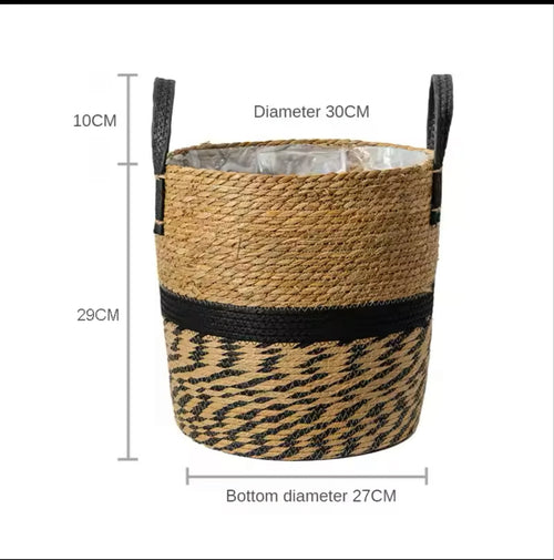 panier en osier naturel pour jardin et rangement décoratif - vue 14 sur 15