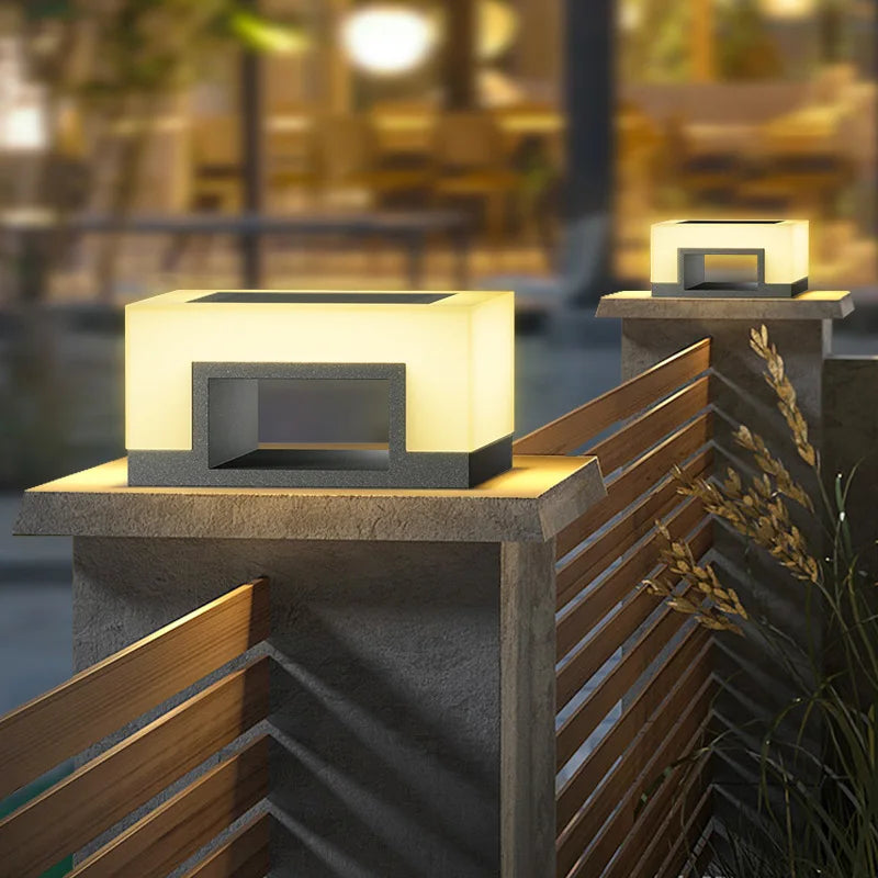 lampe solaire led étanche pour extérieur et jardin - vue 5 sur 12