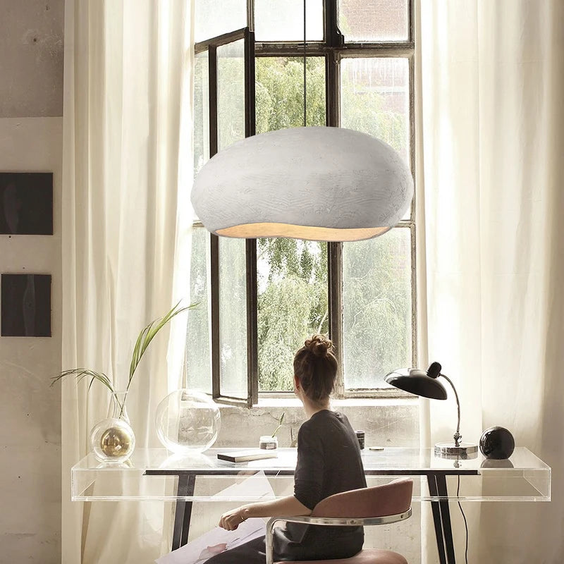 lustre nordique wabi sabi style rétro pour décoration maison - vue 4 sur 7
