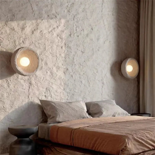 applique murale japonaise en pierre style wabi sabi décor intérieur - vue 5 sur 7