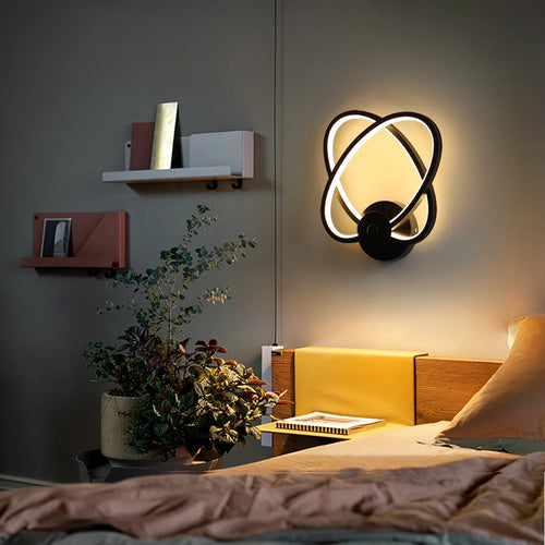 lampe led moderne applique nordique décor intérieur chevet allée salon - vue 3 sur 18