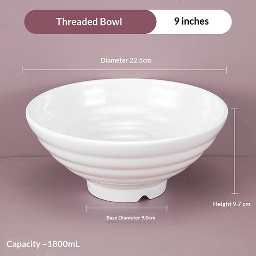 bol ramen melamine epais resistant style japonais cuisine - vue 13 sur 12