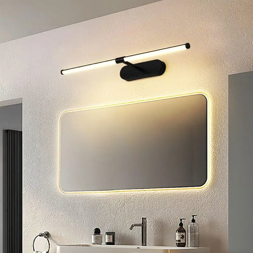 miroir cosmétique antibuée étanche avec éclairage led moderne - vue 4 sur 7