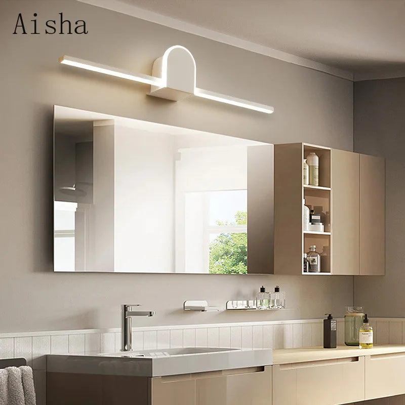 applique murale moderne pour miroir salle de bain minimaliste - vue 4 sur 10