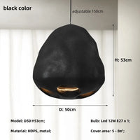 suspension Minimalisme nordique E27 LED lumières salle à manger Wabi Sabi décor à la maison
