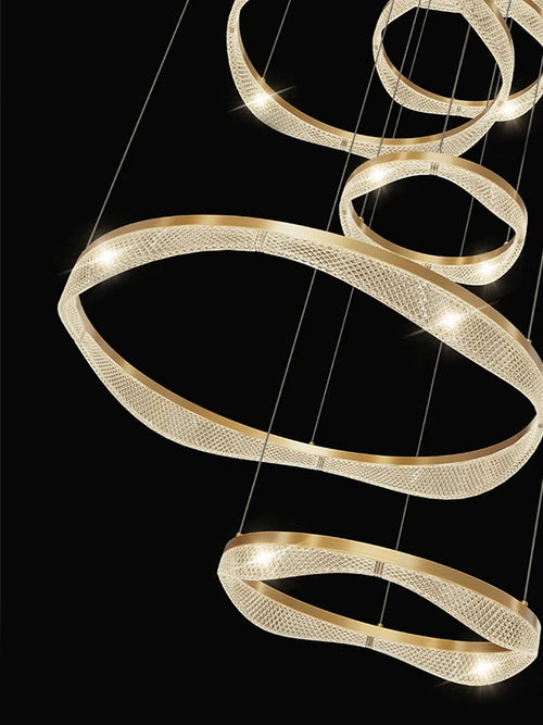 suspension led moderne style nordique pour intérieur élégant - vue 6 sur 10