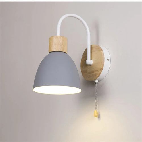 applique murale nordique moderne macaron avec interrupteur led - vue 13 sur 18