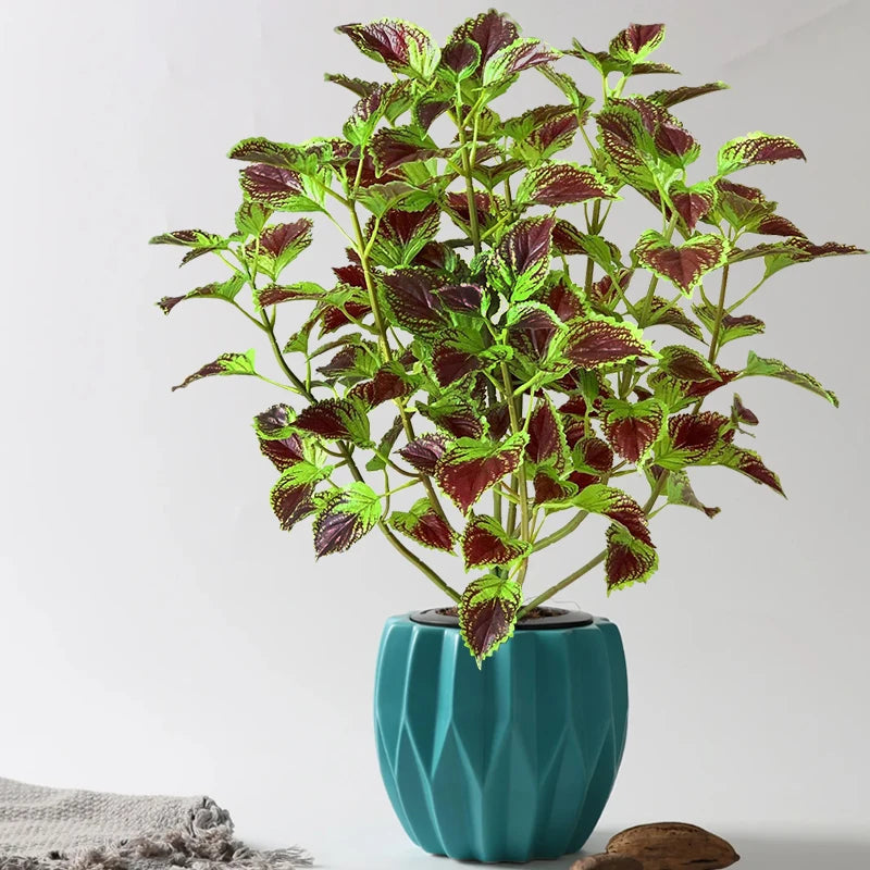 plantes artificielles d'eucalyptus et menthe tropicale pour décoration intérieur - vue 4 sur 8